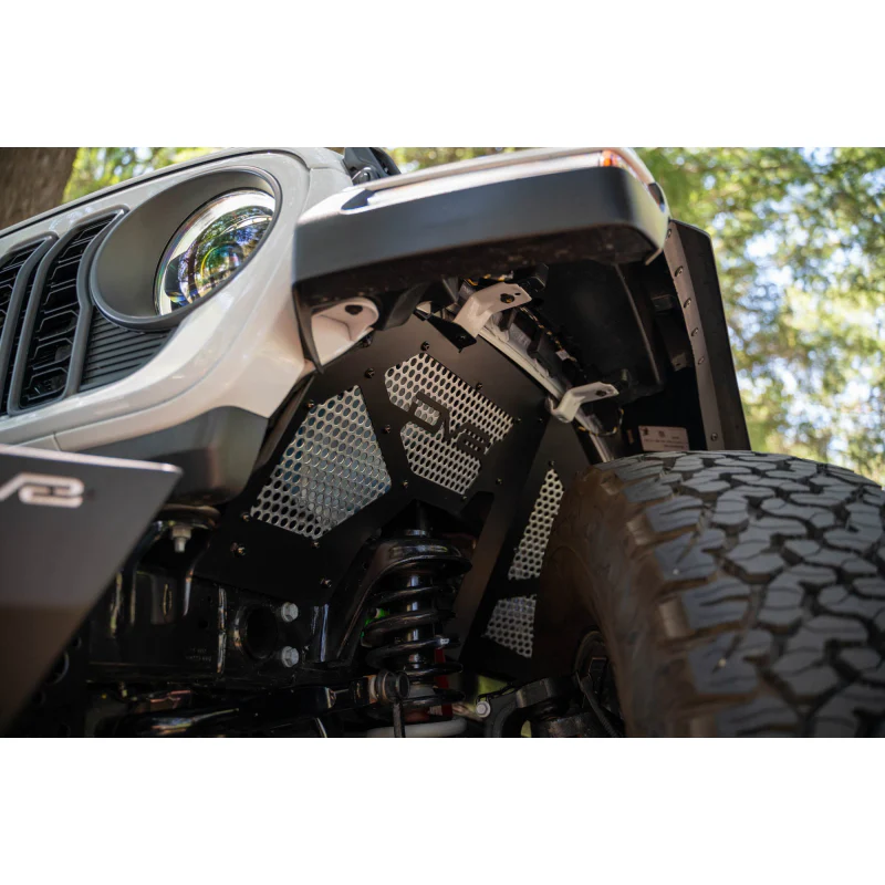 DV8 Offroad 2018-2025 Jeep Wrangler JL JLU Gladiator JT Front Inner Fenders Model INFEND-06FB - Image 7