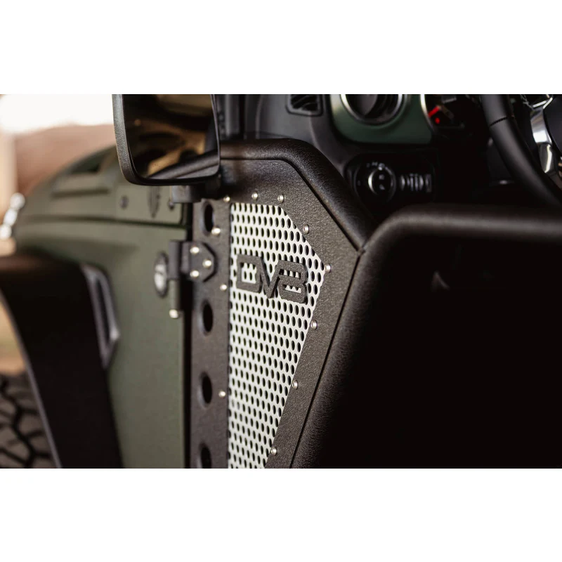 DV8 Offroad 2018-2025 Jeep Wrangler JL JLU Gladiator JT Front Rock Doors Model RDJL-01F - Image 5
