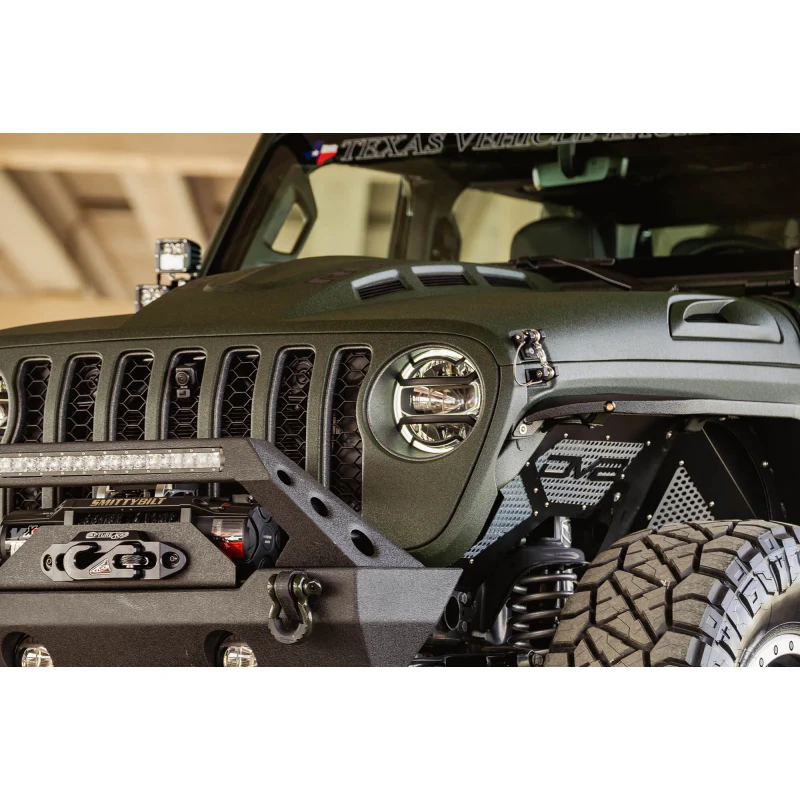 DV8 Offroad 2018-2025 Jeep Wrangler JL JLU Gladiator JT Heat Dispersion Hood Non-392 or Non-Mojave Model HDMBJL-01 - Image 7