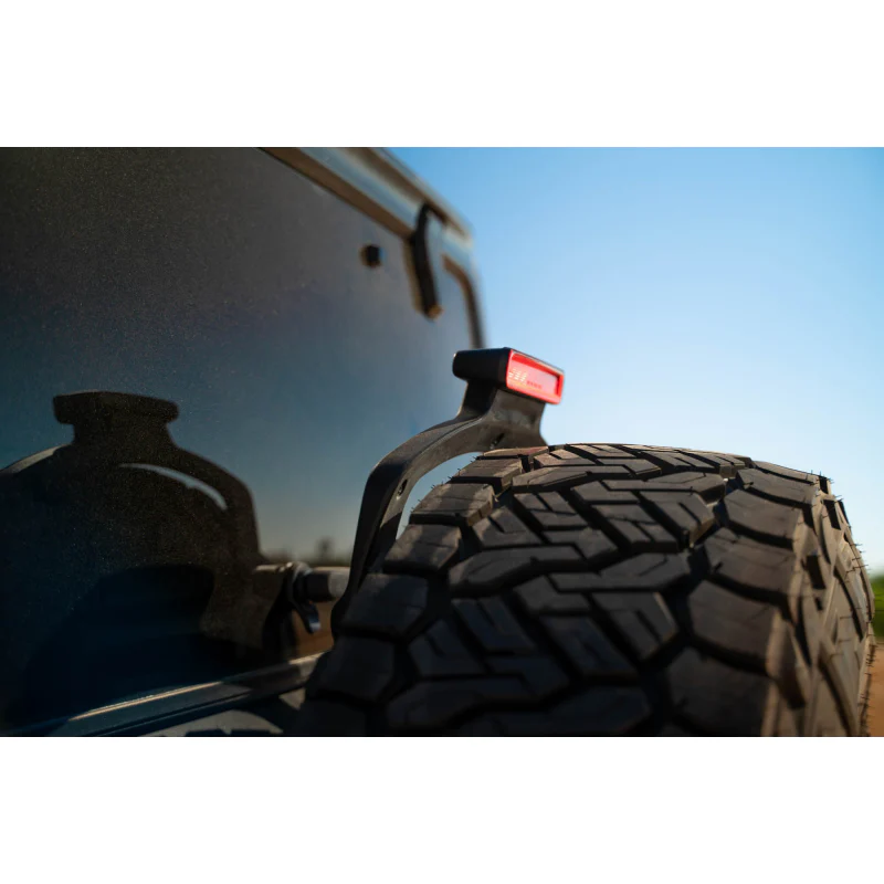 DV8 Offroad 2018-2025 Jeep Wrangler JL, JLU Mto Series Bumper Spare Tire Swing Gate Model TCJL-13 - Image 2