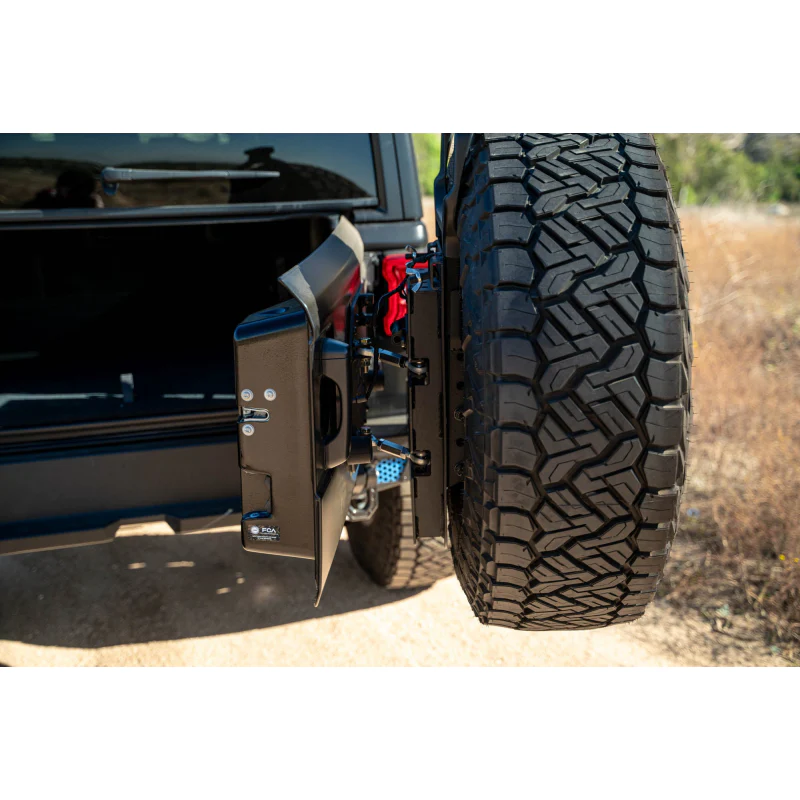 DV8 Offroad 2018-2025 Jeep Wrangler JL, JLU Mto Series Bumper Spare Tire Swing Gate Model TCJL-13 - Image 6