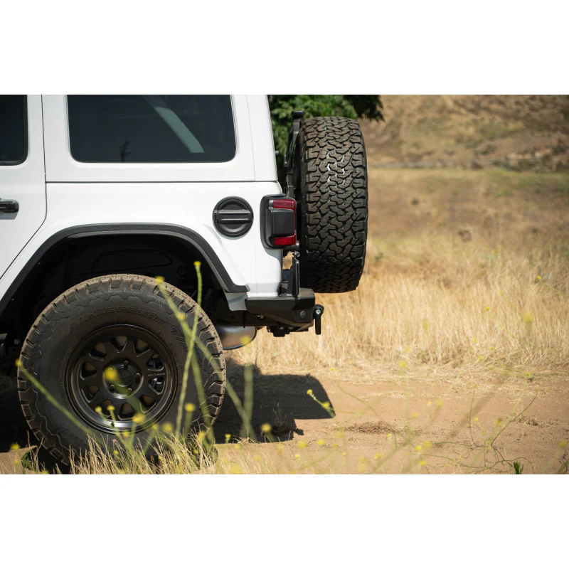 DV8 Offroad 2018-2025 Jeep Wrangler JL JLU Mto Series Rear Bumper W/ Optional Tire Carrier Model RBJL-13 - Image 10
