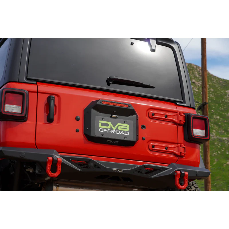 DV8 Offroad 2018-2025 Jeep Wrangler JL JLU Spare Tire Delete Model TSJL-04 - Image 2
