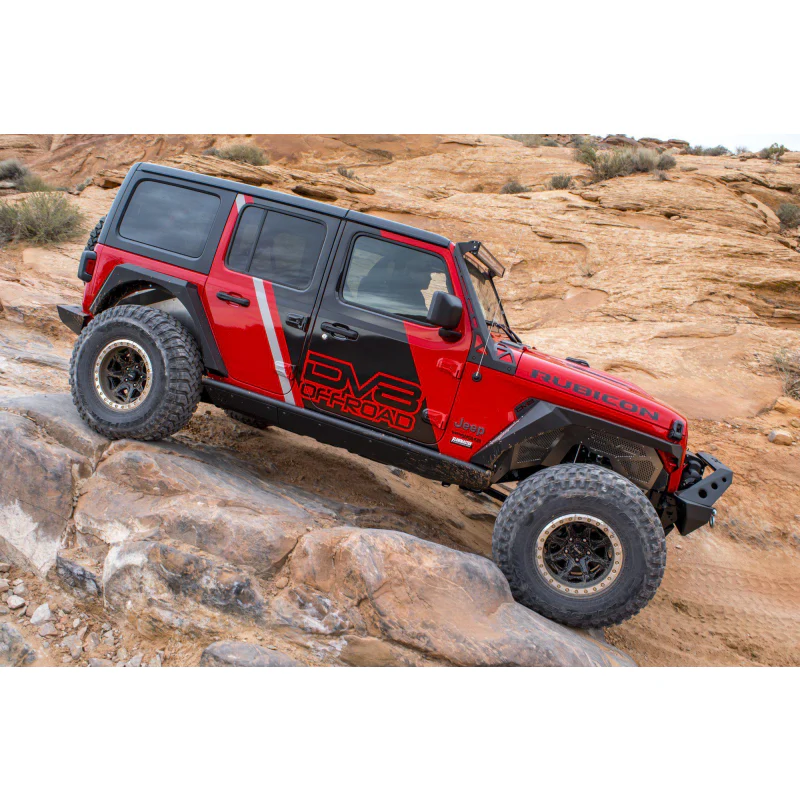 DV8 Offroad 4-Door Boatside Rock Sliders Model SRJL-01 - Image 2