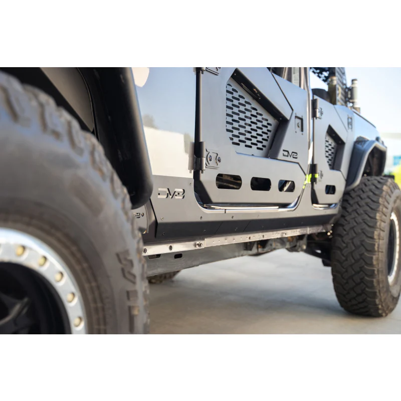 DV8 Offroad 2018-2025 Jeep Wrangler JLU 4-Door Rock Skins Model SRJL-09 - Image 2