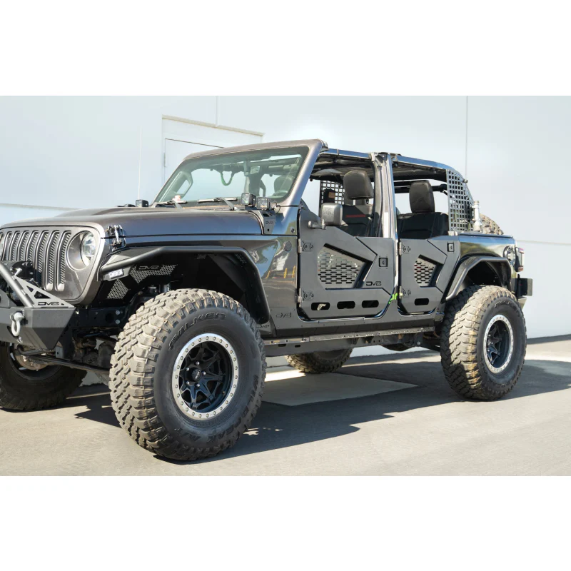 DV8 Offroad 2018-2025 Jeep Wrangler JLU 4-Door Rock Skins Model SRJL-09 - Image 6