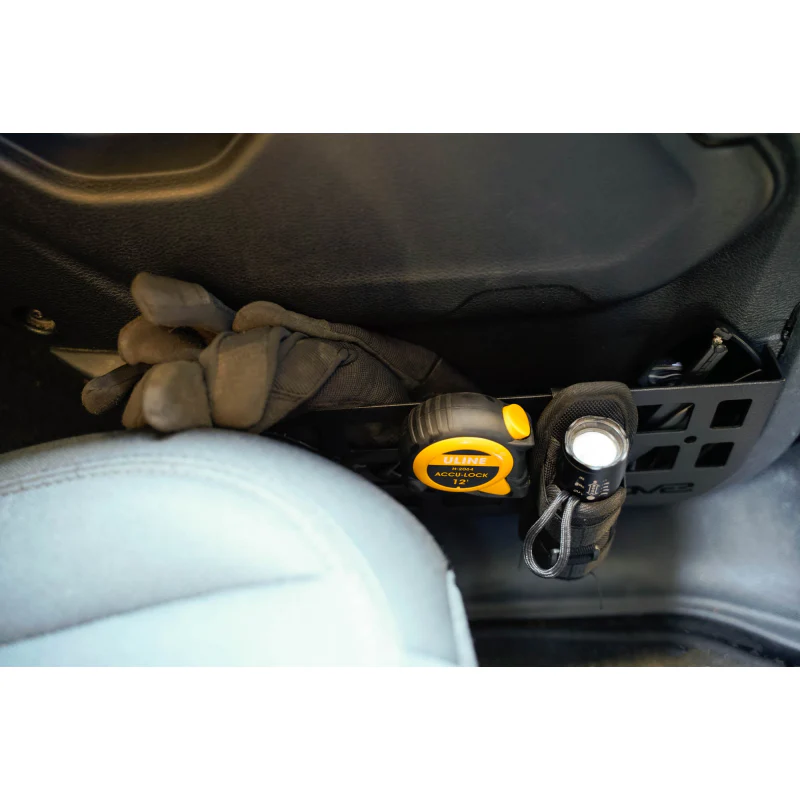 DV8 Offroad 2018-2025 Jeep WranglerJLU Gladiator JT Slim Rear Door ONLY Molle Pockets Model MPJL-08 - Image 14