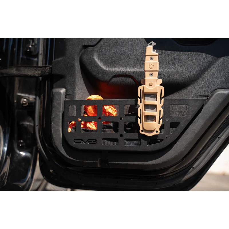 DV8 Offroad 2018-2025 Jeep WranglerJLU Gladiator JT Slim Rear Door ONLY Molle Pockets Model MPJL-08 - Image 16