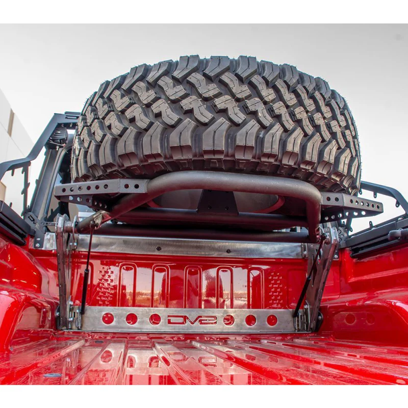 DV8 Offroad 2020-2025 Jeep Gladiator JT Adjustable Tire Carrier Model TCGL-01 - Image 5