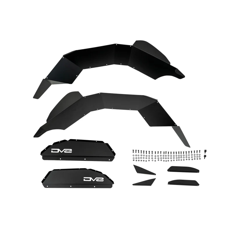 DV8 Offroad 2020-2025 Jeep Gladiator JT Rear Inner Fenders Model INFEND-07RB - Image 4