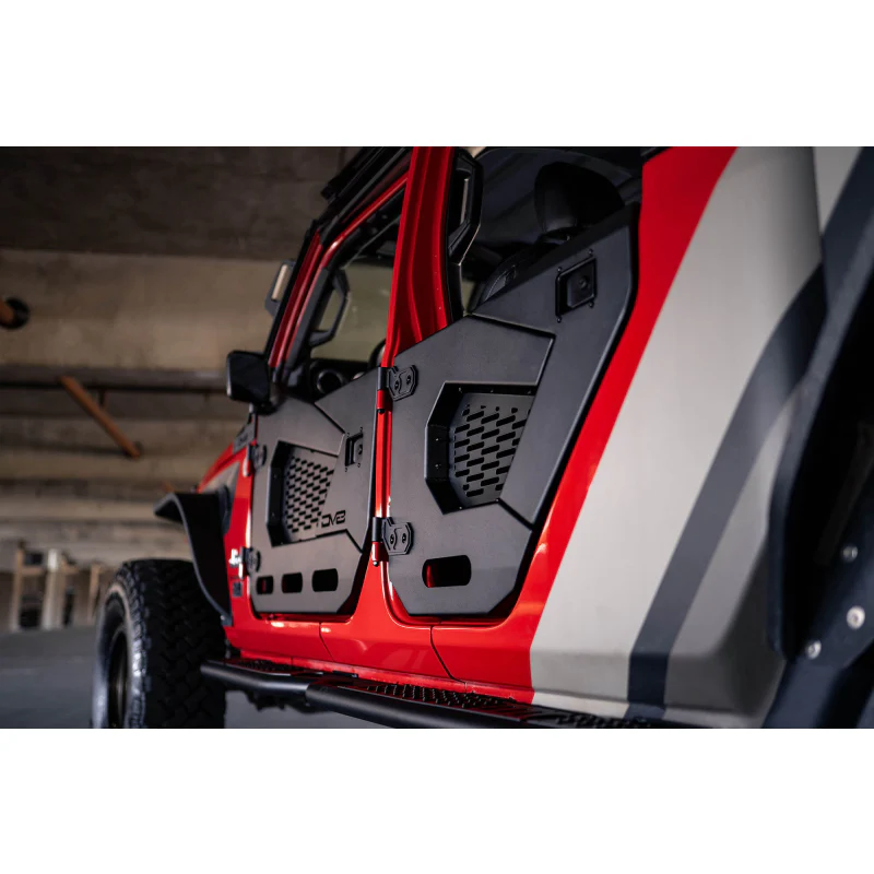 DV8 Offroad 2020-2025 Jeep Gladiator JT Wrangler JLU Rear 1/2 Doors Model HDJL-02R - Image 6