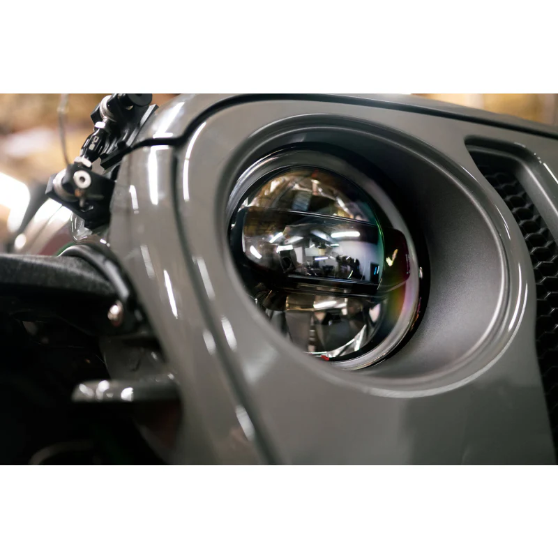 DV8 Offroad 2020-2025 Jeep Gladiator JT Wrangler LED Headlights Model HLCJL-02 - Image 14