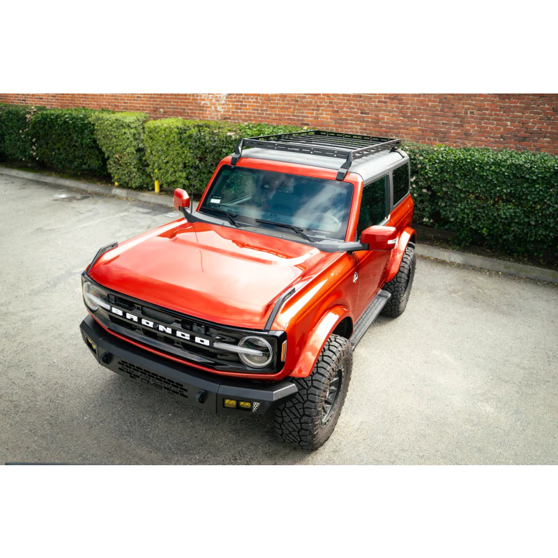 DV8 Offroad 2021-2025 Ford Bronco 2-Door Hard Top Roof Rack Model RRBR-03 - Image 15