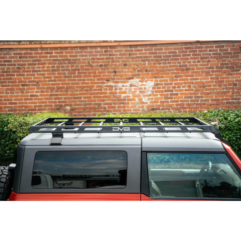 DV8 Offroad 2021-2025 Ford Bronco 2-Door Hard Top Roof Rack Model RRBR-03 - Image 9