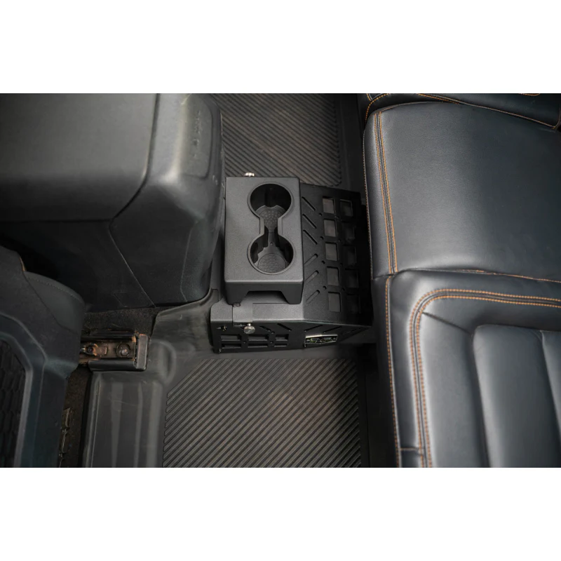 DV8 Offroad 2021-2025 Ford Bronco 4-Door Rear Seat Cup Holder And Molle Panels Model MPBR-07 - Image 5