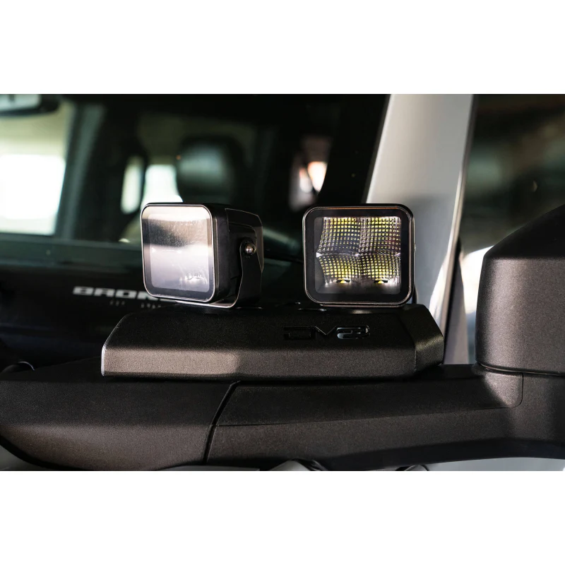 DV8 Offroad 2021-2025 Ford Bronco A-Pillar Pod Light Mounts Model LBBR-02 - Image 15