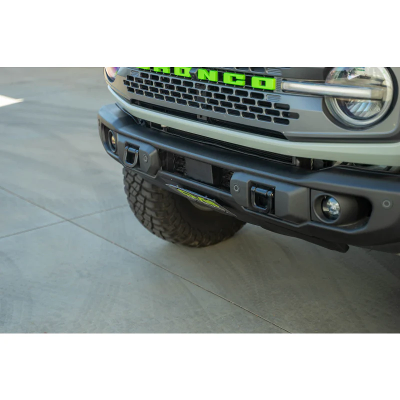 DV8 Offroad 2021-2025 Ford Bronco Capable Bumper Slanted Front License Plate Mount Model LPBR-05 - Image 9