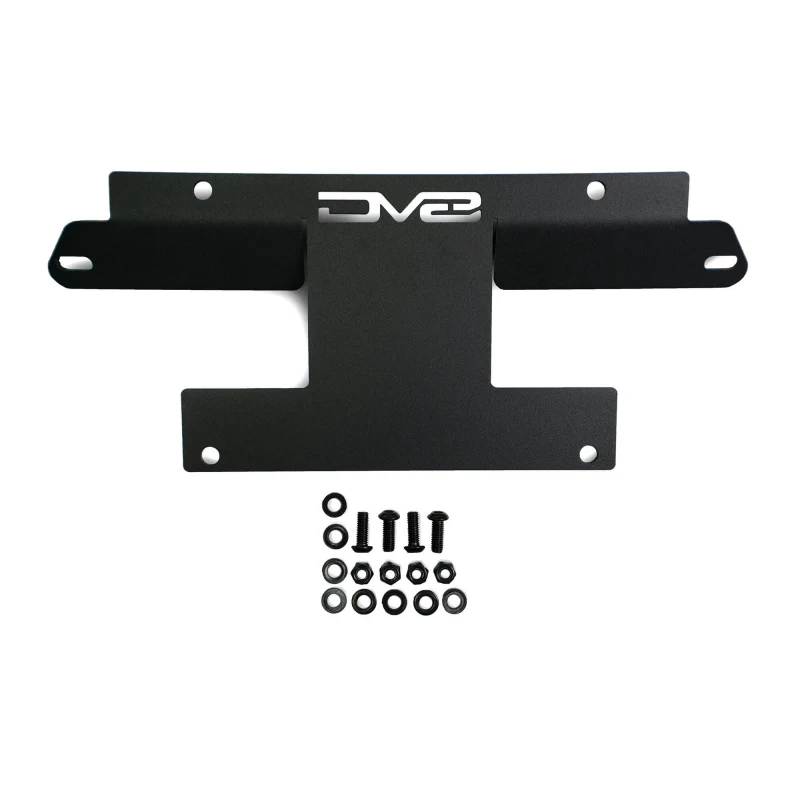DV8 Offroad 2021-2025 Ford Bronco Factory Front Bumper License Relocation Bracket Model LPBR-01 - Image 4