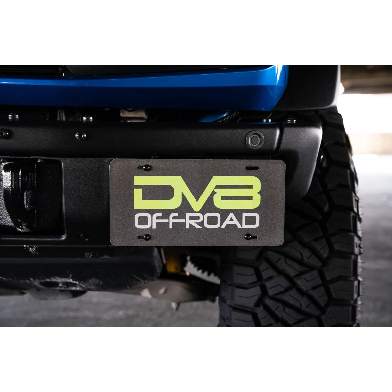 DV8 Offroad 2021-2025 Ford Bronco Factory Front Bumper License Relocation Bracket Model LPBR-02 - Image 12