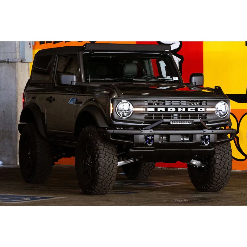 DV8 Offroad 2021-2025 Ford Bronco Factory Modular Front Bumper Bull Bar Model LBBR-04 - Image 10