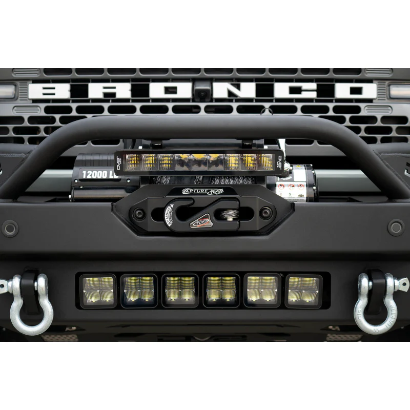 DV8 Offroad 2021-2025 Ford Bronco Fs-15 Series Winch Front Bumper Model FBBR-02 - Image 13