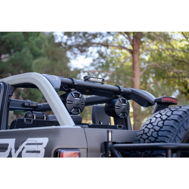DV8 Offroad 2021-2025 Ford Bronco Rear Speaker, Light Mount Bar Model BRSB-01 - Image 12