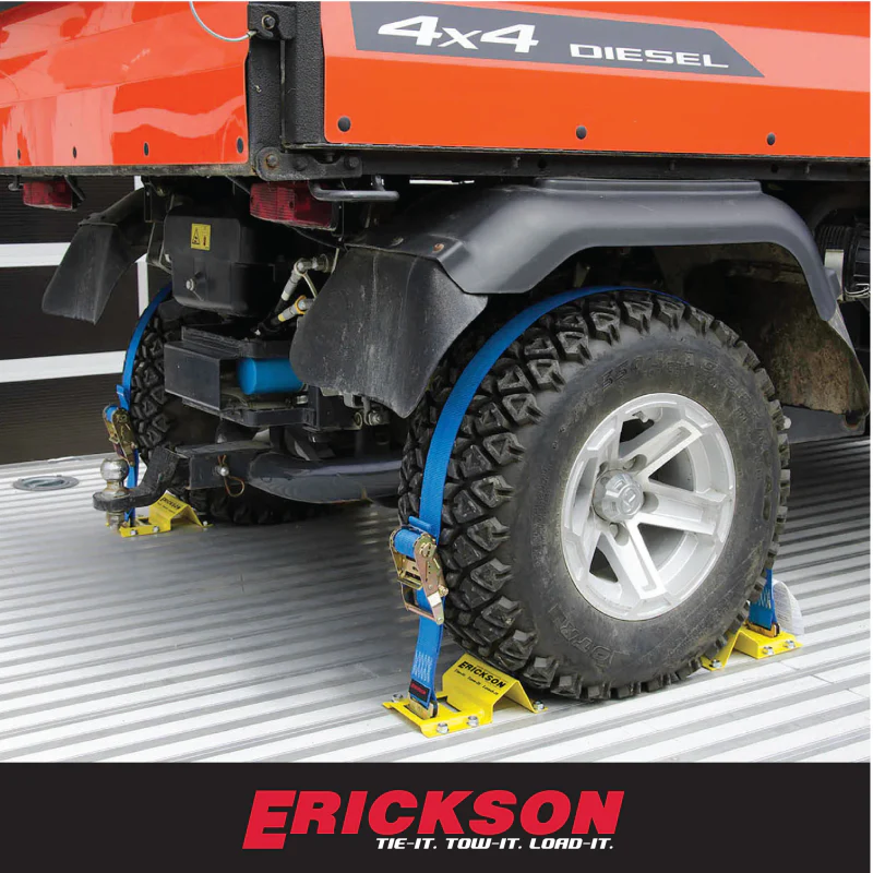 Erickson Manufacturing 2 In X 7.5Ft 4500Lb E-Track ATV Wheel Chock and Strap Kit Model 09160 - Image 8