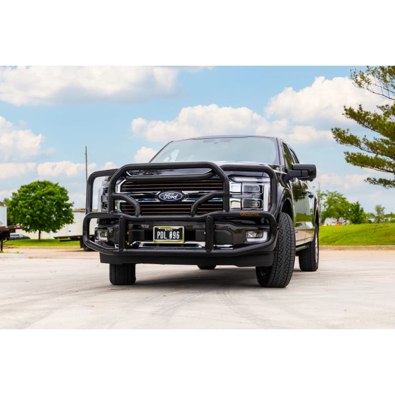 Ex-Guard Kit Extreme-Duty Full-Height Coverage Black Grille Guard Kit w/ Mounting Bracket and Tow Hooks Model HX-50BG3-FD1521-MB-21HX-FD15-TH - Image 3