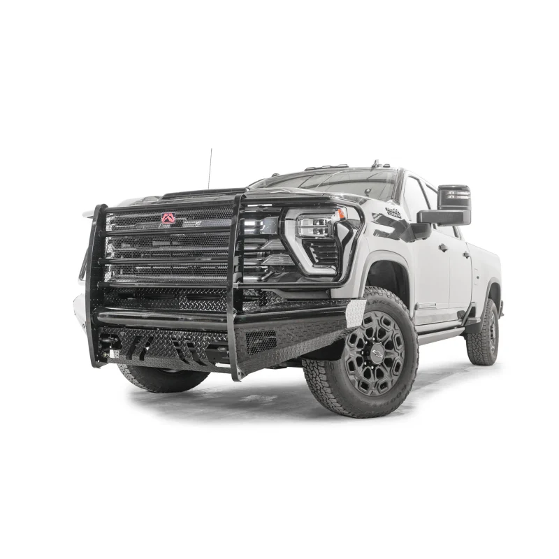 Fab Fours Black Steel Front Bumper w/ Grille Guard Model CH24-S6160-1