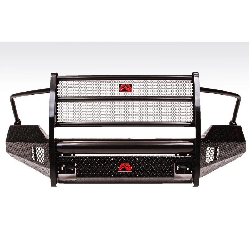 Fab Fours Black Steel Front Bumper w/ Grille Guard Model DR13-K2960-1