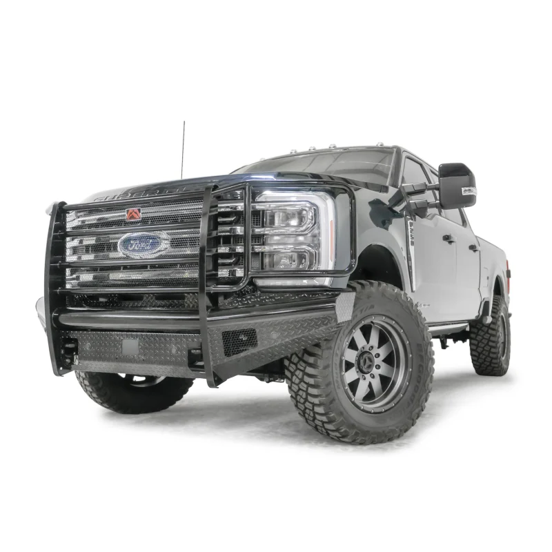 Fab Fours Black Steel Front Bumper w/ Grille Guard Model FS23-S5960-1
