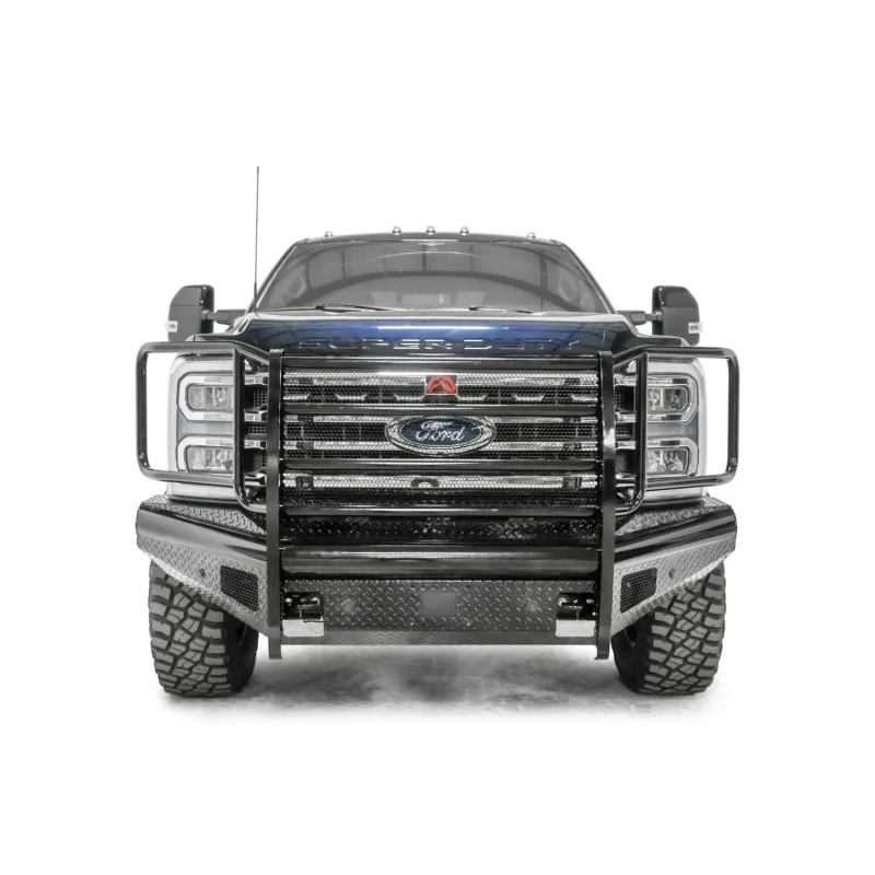 Fab Fours Black Steel Front Bumper w/ Grille Guard Model FS23-S5960-1 - Image 2
