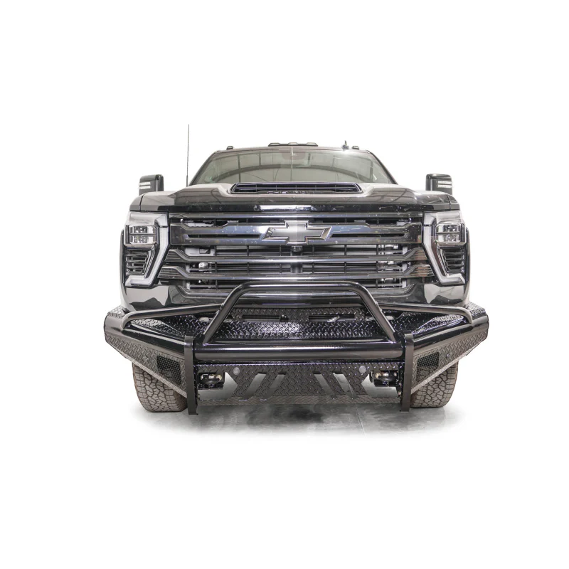 Fab Fours Black Steel Front Bumper; w/Pre-Runner Guard And Tow Hooks Model CH24-S6162-1 - Image 2