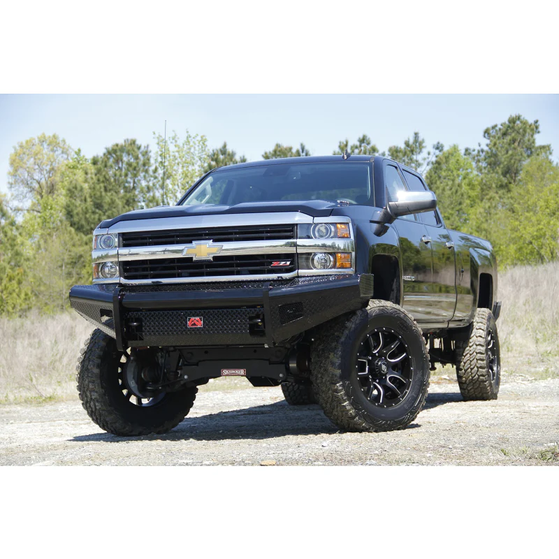 Fab Fours Black Steel Front Ranch Bumper Model CH05-S1361-1
