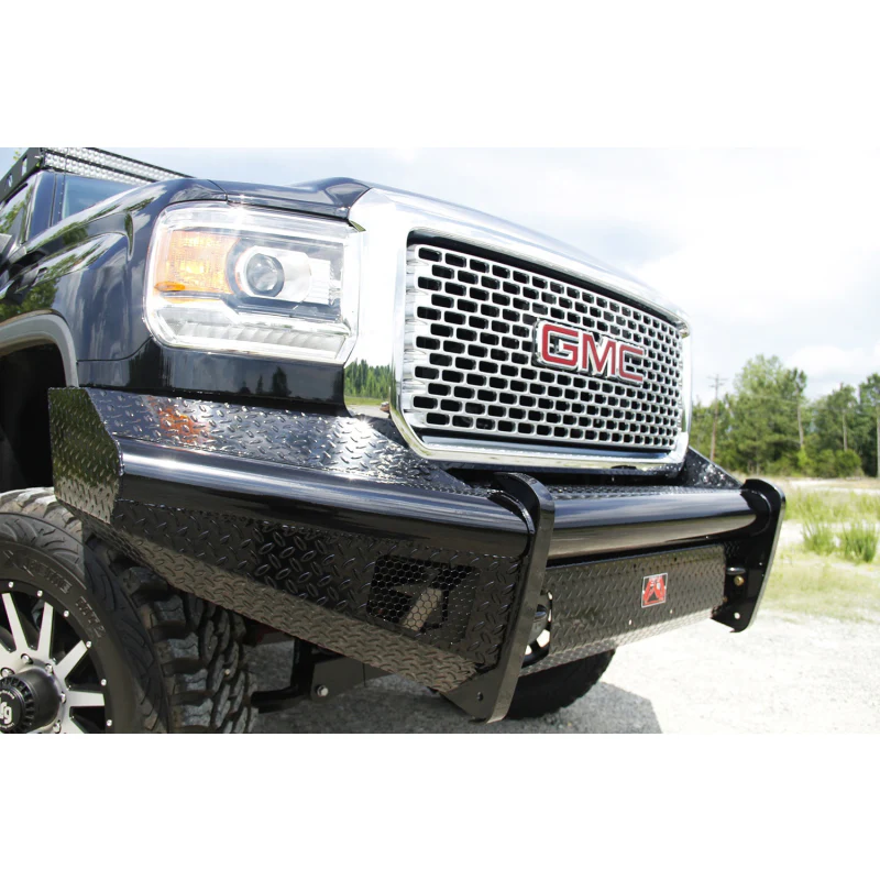 Fab Fours Black Steel Front Ranch Bumper Model GM08-S2161-1 - Image 4