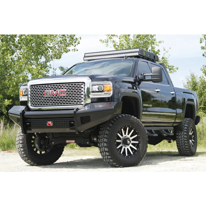 Fab Fours Black Steel Front Ranch Bumper Model GM11-S2861-1