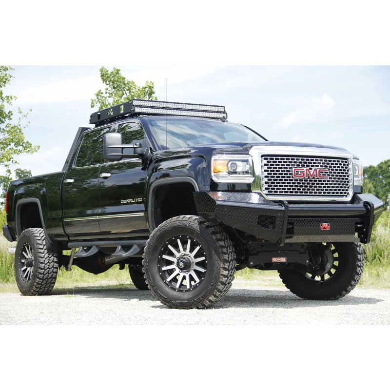 Fab Fours Black Steel Front Ranch Bumper Model GM14-S3161-1 - Image 3