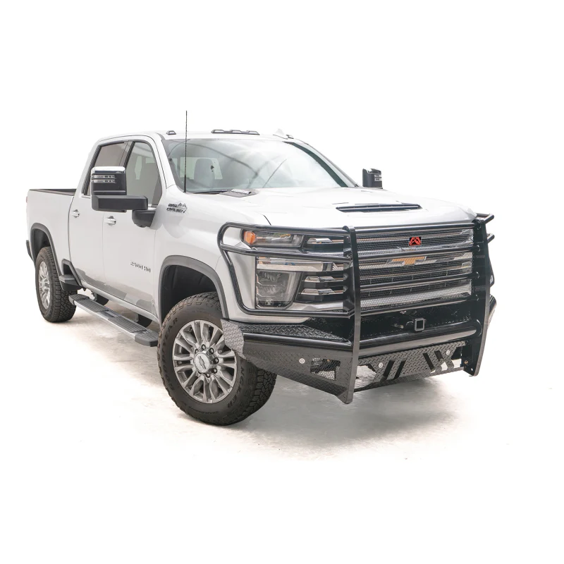Fab Fours Black Steel Front Ranch Bumper w/ Grille Guard Model CH20-S4960-1 - Image 3