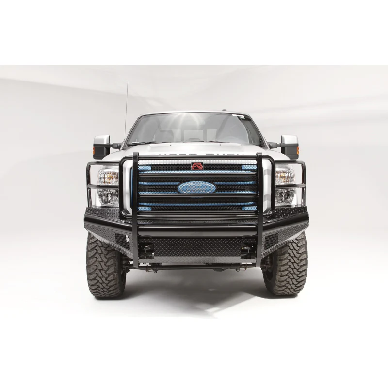 Fab Fours Black Steel Front Ranch Bumper w/ Grille Guard Model FS11-S2560-1 - Image 2