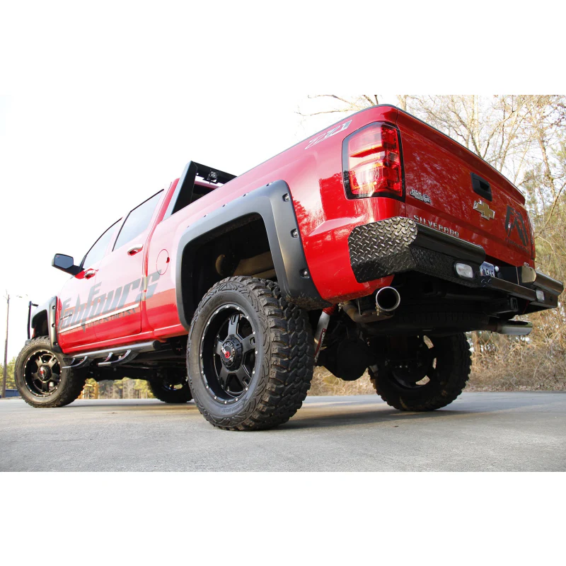 Fab Fours Black Steel Ranch Rear Bumper Model CH14-T3050-1 - Image 2