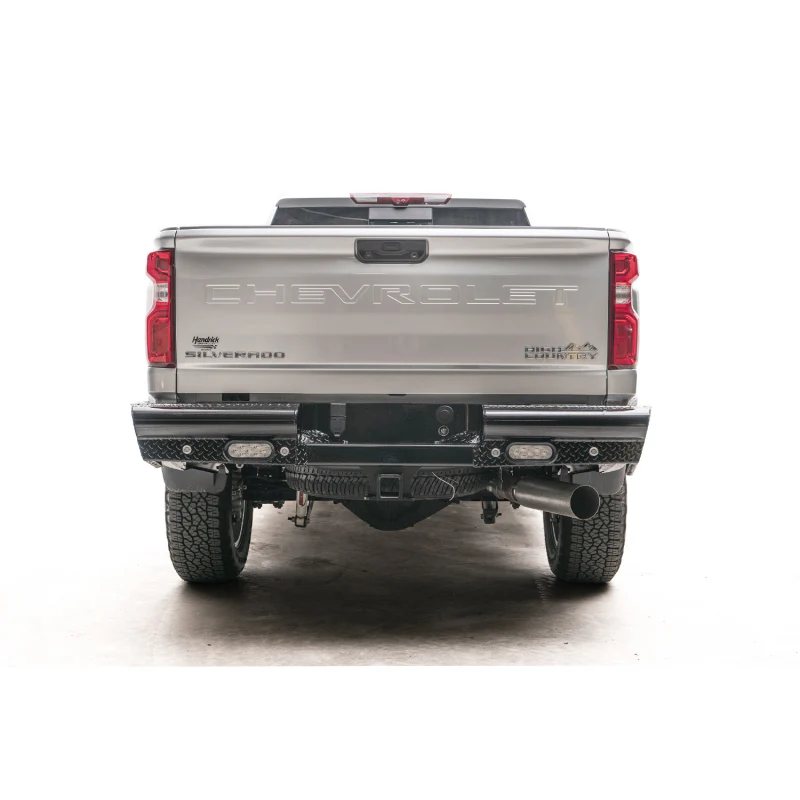 Fab Fours Black Steel Ranch Rear Bumper Model CH20-T4950-1 - Image 2