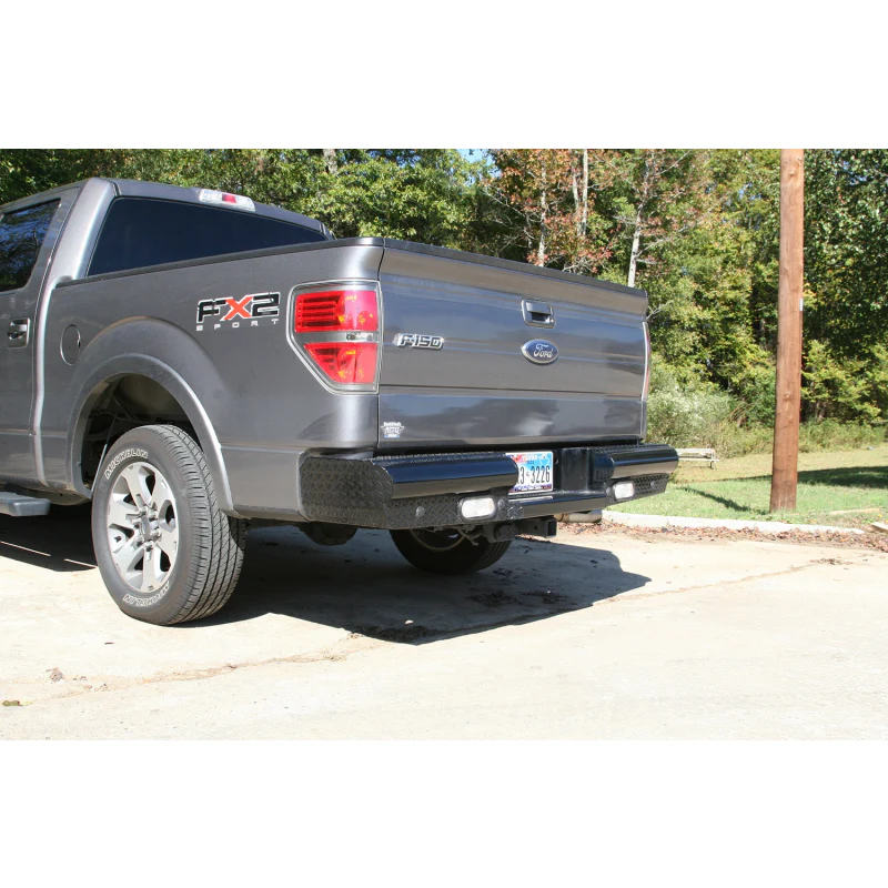 Fab Fours Black Steel Ranch Rear Bumper Model FF09-T1750-1 - Image 2