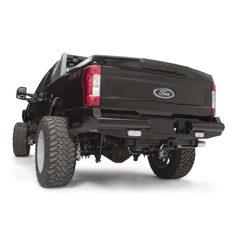 Fab Fours Black Steel Ranch Rear Bumper Model FS17-T4150-1 - Image 3