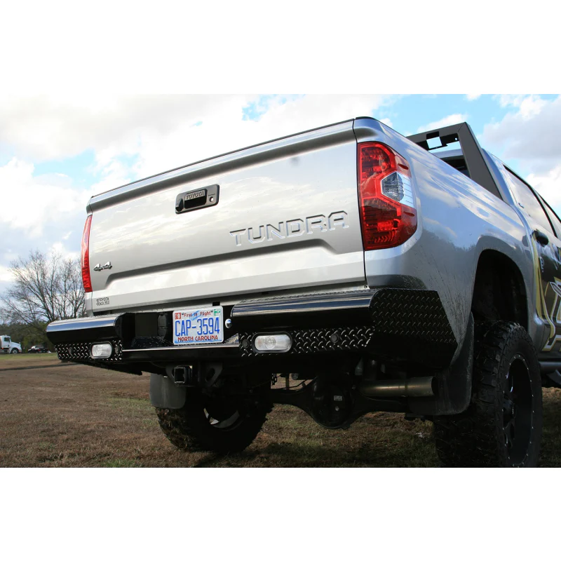 Fab Fours Black Steel Ranch Rear Bumper Model TT14-T2850-1