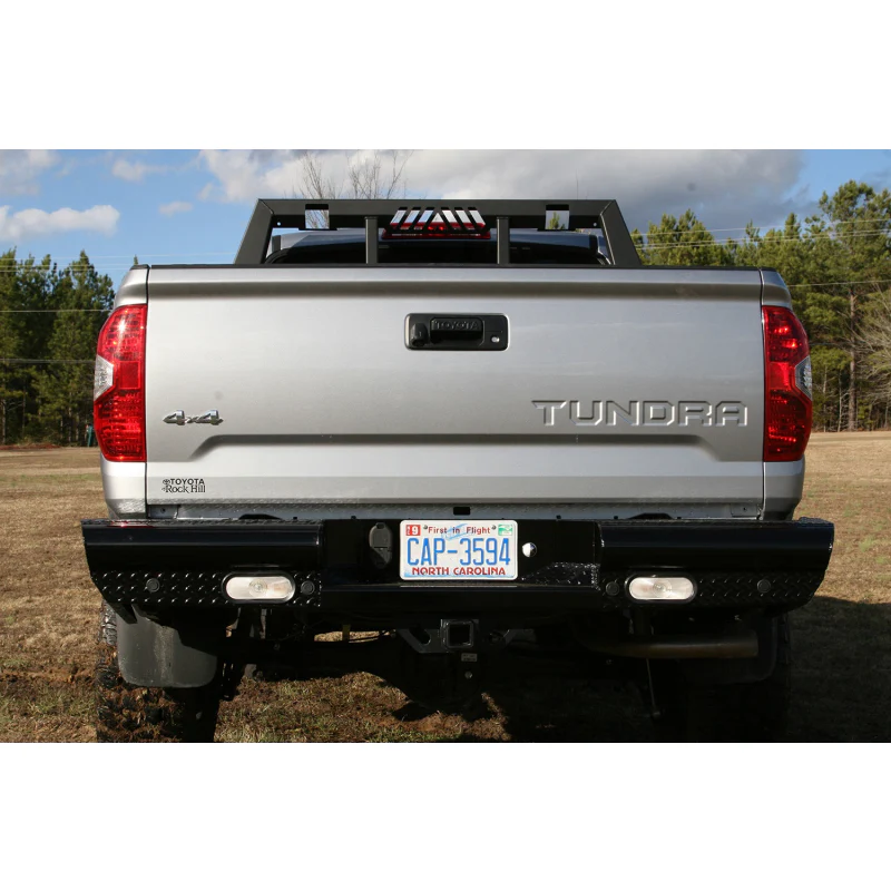 Fab Fours Black Steel Ranch Rear Bumper Model TT14-T2850-1 - Image 2