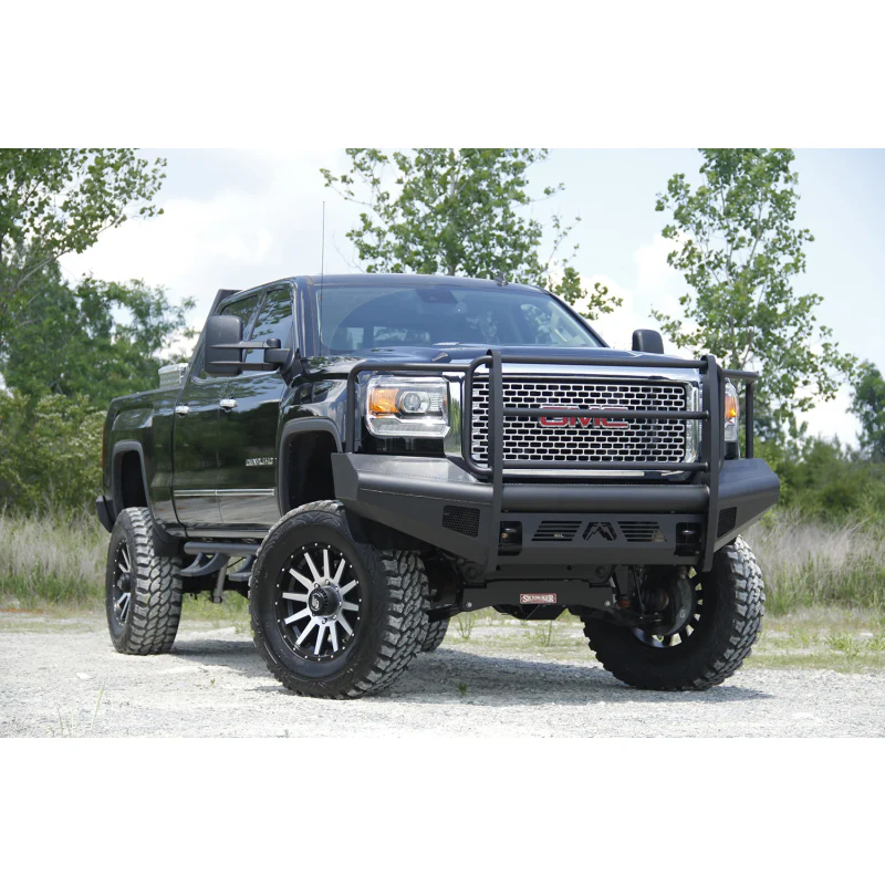 Fab Fours Elite Front Ranch Bumper w/ Grille Guard Model GM14-Q3160-1 - Image 3