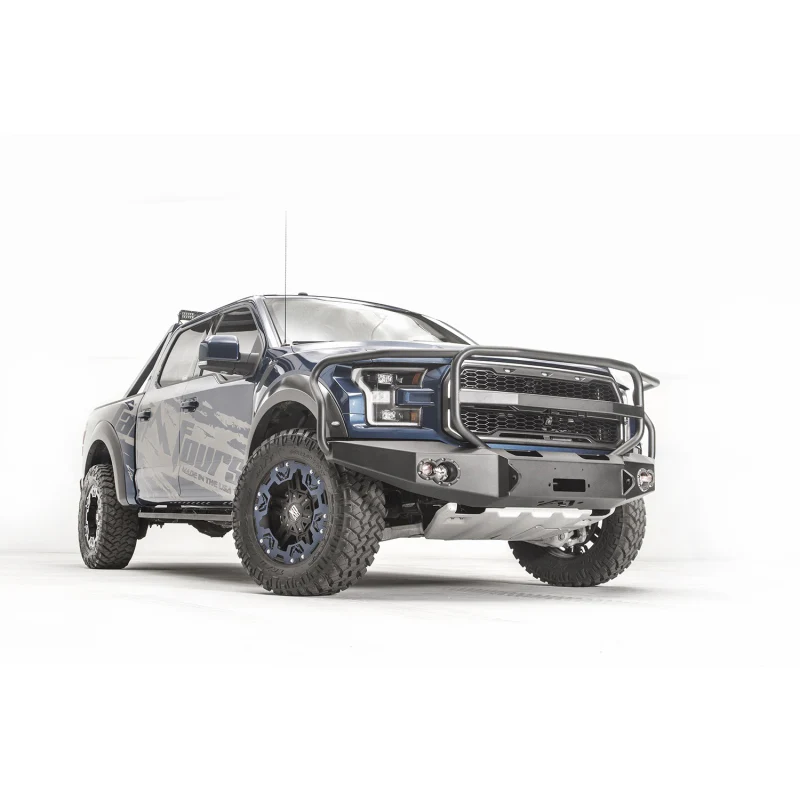 Fab Fours Premium Winch Front Bumper w/ Grille Guard Model FF17-H4350-1 - Image 3