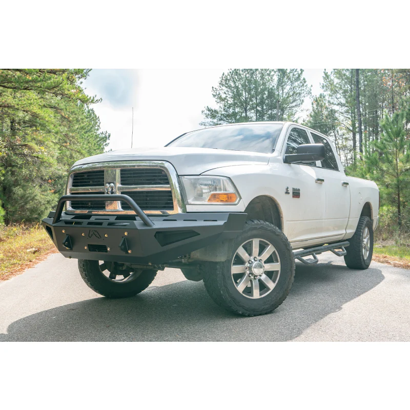 Fab Fours Red Steel Front Bumper w/ Pre Runner Guard Model DR10-RS2962-1