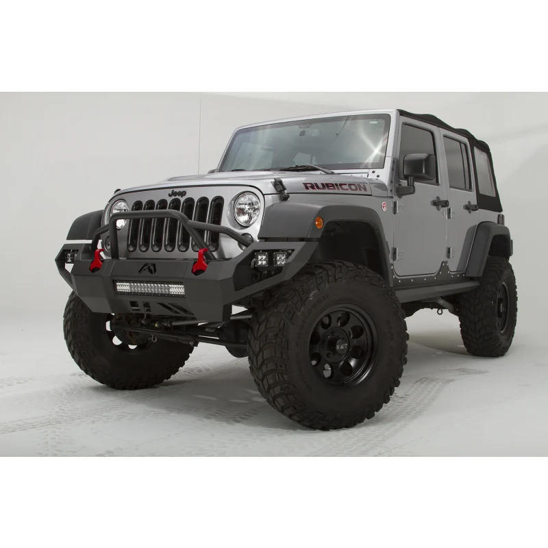 Fab Fours Vengeance Front Bumper w/ Pre Runner Guard Model JK07-D1852-1