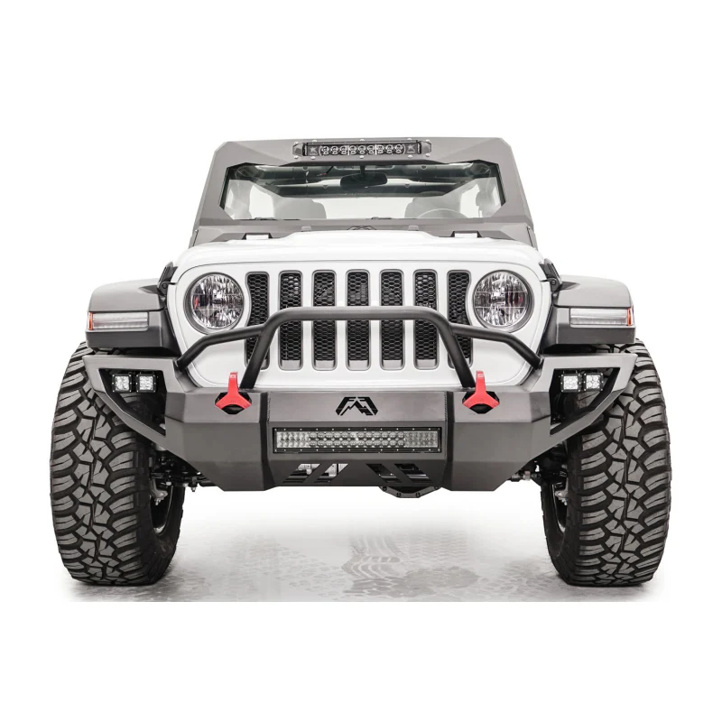 Fab Fours Vengeance Front Bumper w/ Pre Runner Guard Model JL18-D4652-1 - Image 2